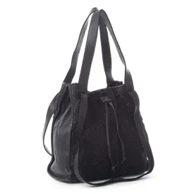 Ambra Taupe Washed Leather Handbag