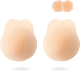 APOWUS Sticky Bra Push Up,Adhesive Bras, Nipple Covers with Lift for Backless Strapless Dress
