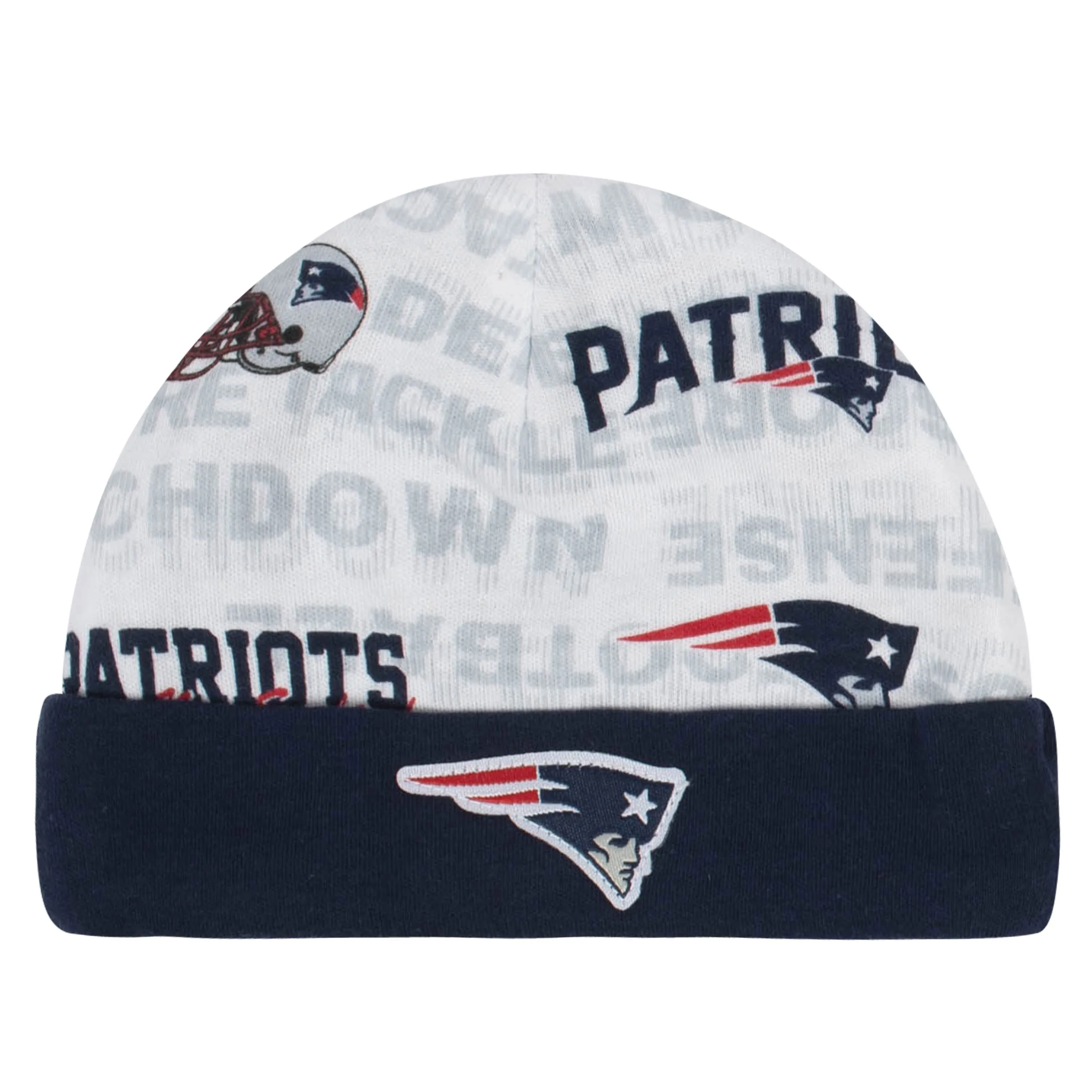 Baby Boys 3-Piece New England Patriots Bodysuit, Cap, and Bib Set