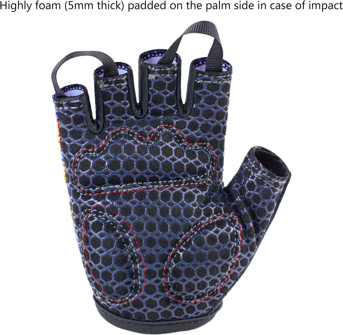 BASSDASH UPF 50  Kids' Gloves with Padded Grippy Palm UV Protection for Bicycles Fishing for 1-8 Years Old Boys Girls