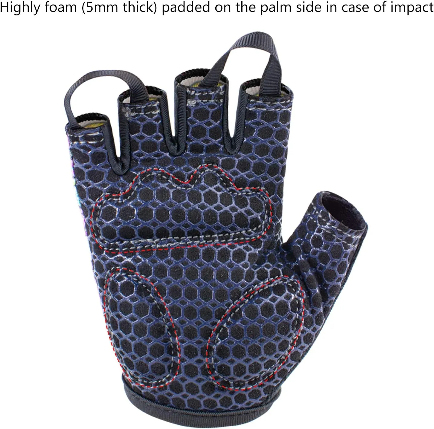 BASSDASH UPF 50  Kids' Gloves with Padded Grippy Palm UV Protection for Bicycles Fishing for 1-8 Years Old Boys Girls