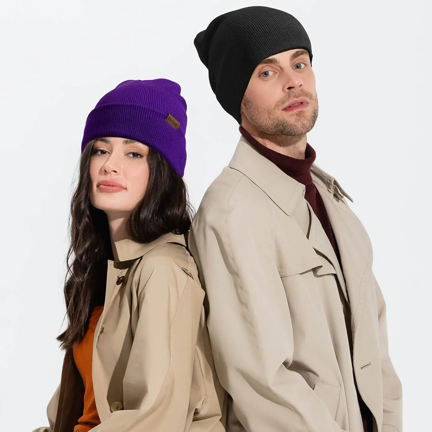 Beanie for Men Winter Thermal Cuffed Knit Hat Warm Gifts Womens Beanies