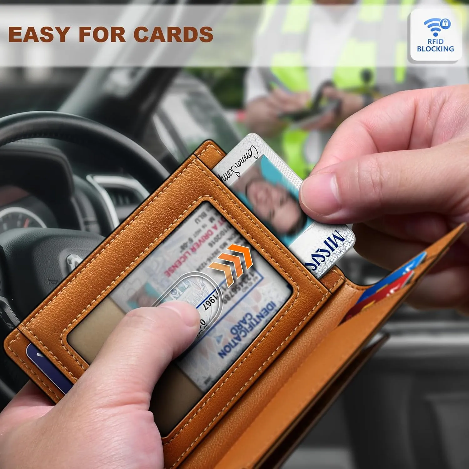 BULLIANT Magnetic Closure Slim Wallet-Genuine Leather Front Pocket Wallet for Men,RFID Blocking,Holds 12 Cards and Money Clip