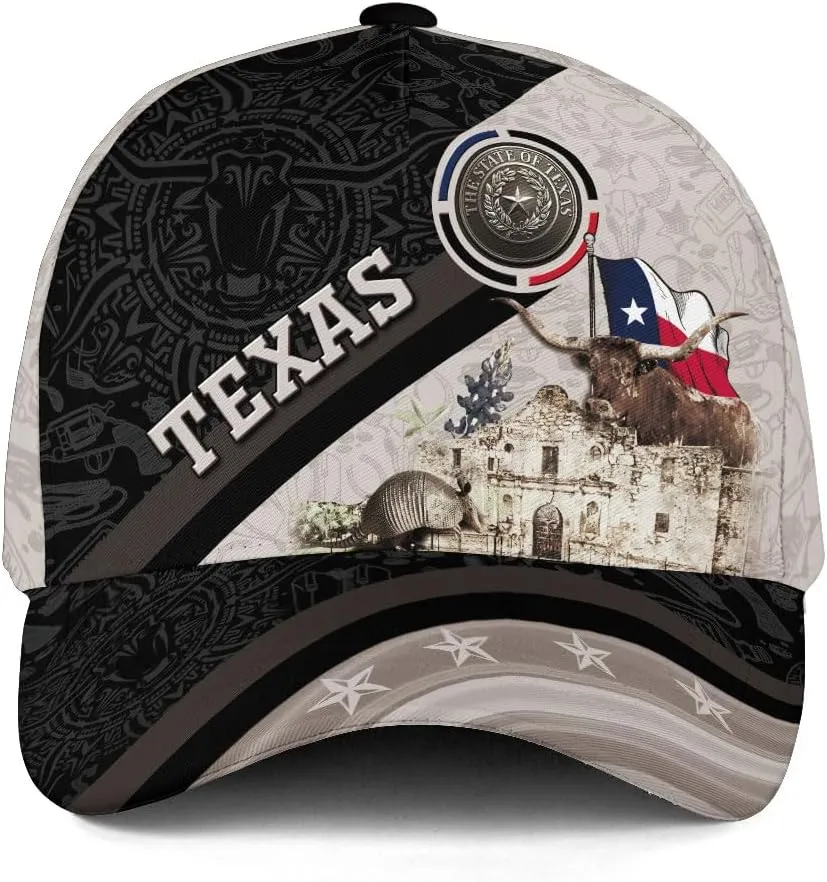CHIARA CONTI11 Texans Caps for Men - Texas Baseball Cap and Hat - Texans Flag Cap