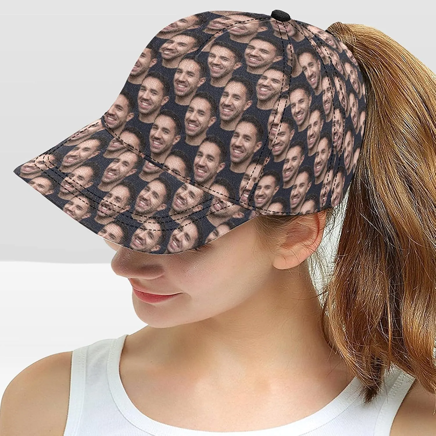 Custom Hats for Men or Women Design Your Own Photo Personalized Face All Over Print Baseball Cap