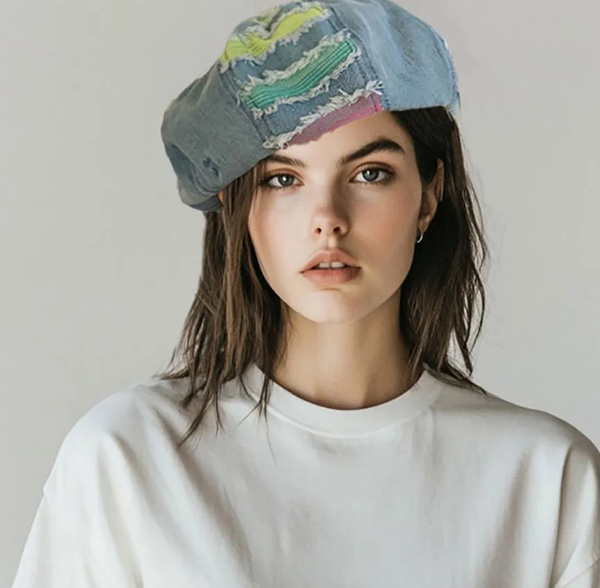 denim beret