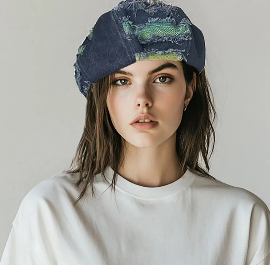 denim beret