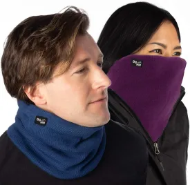 DG Hill Winter Neck Warmer - 2 Pack Face Mask Cold Weather - Neck Gaiter for Men Women Thick Thermal Fleece Lined Ski Outdoor