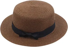 Dress Hats for Women with Flower Bowknot Elegant Church Fedora Hats Bridal Wedding Guest Party Bucket Hats