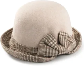 Glamorstar Vintage Felt Cloche Hat Winter Floral Fedora Bucket Hat Bowler Hats