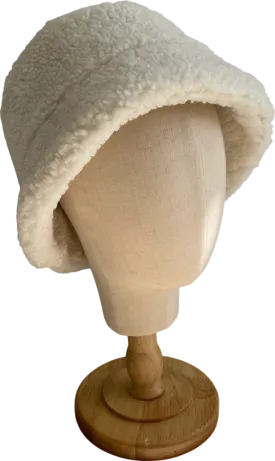 H&M Cream Faux Sterling Bucket Hat UK M
