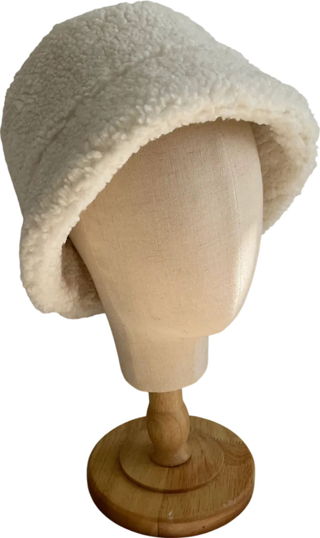 H&M Cream Faux Sterling Bucket Hat UK M