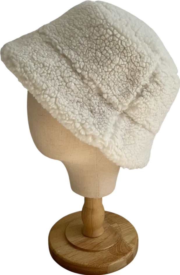 H&M Cream Faux Sterling Bucket Hat UK M