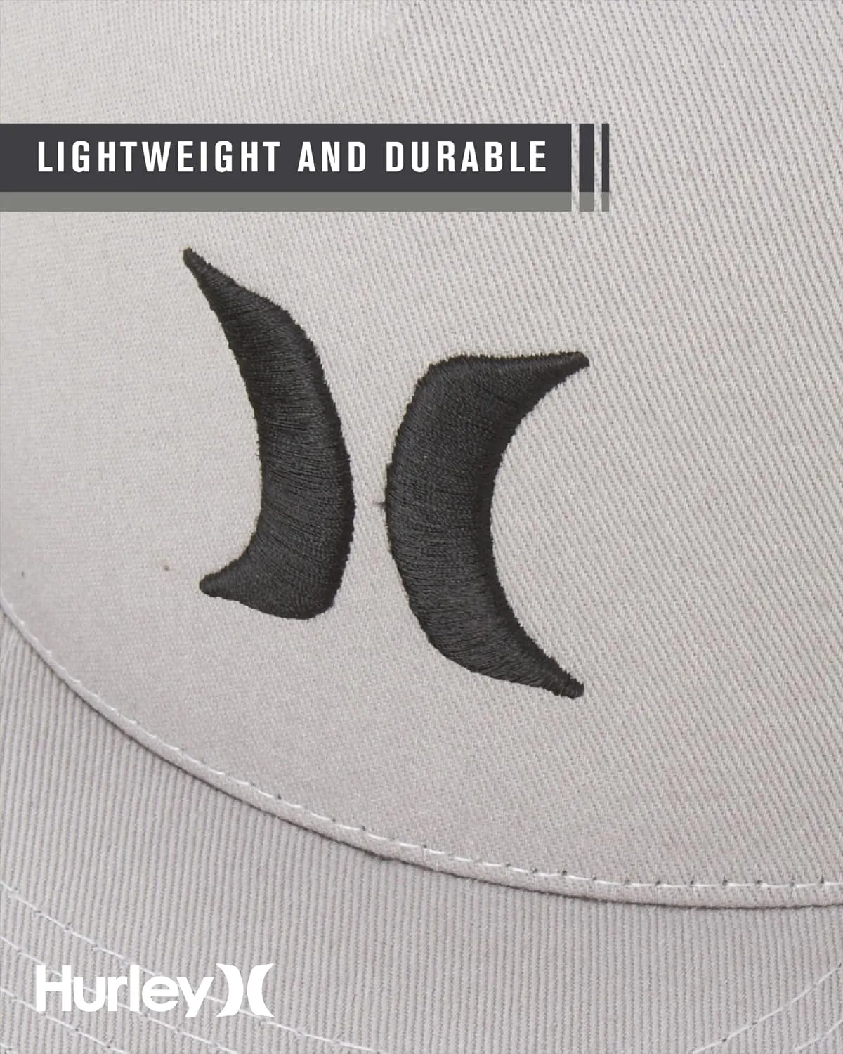 Hurley Men's Caps - Flat Brim Mesh Panel Baseball Cap Trucker Hat - Snap Back Hats for Men