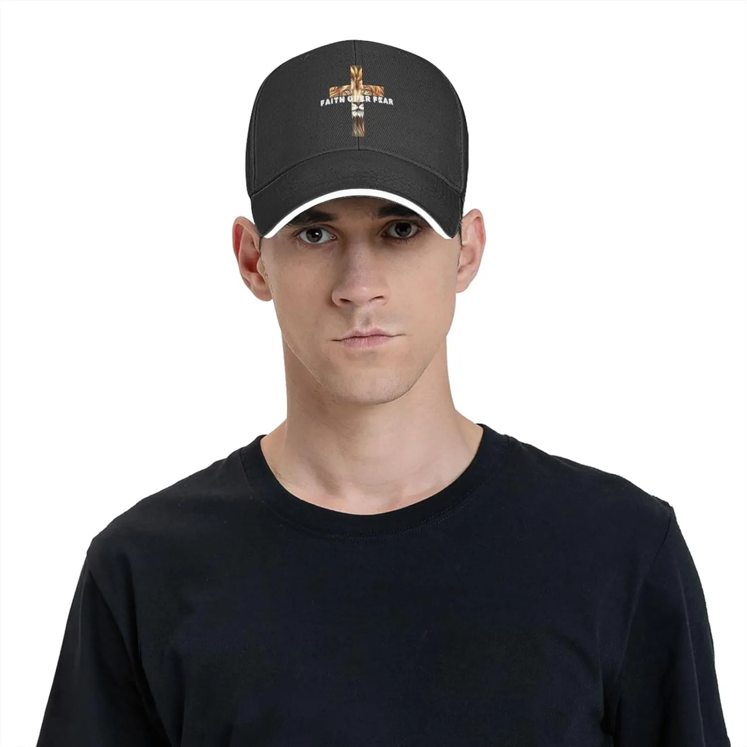 Jesus Baseball Cap Trucker Dad Hat for Men Women, Outdoor Sports Adjustable Snapback Flat Bill Brim