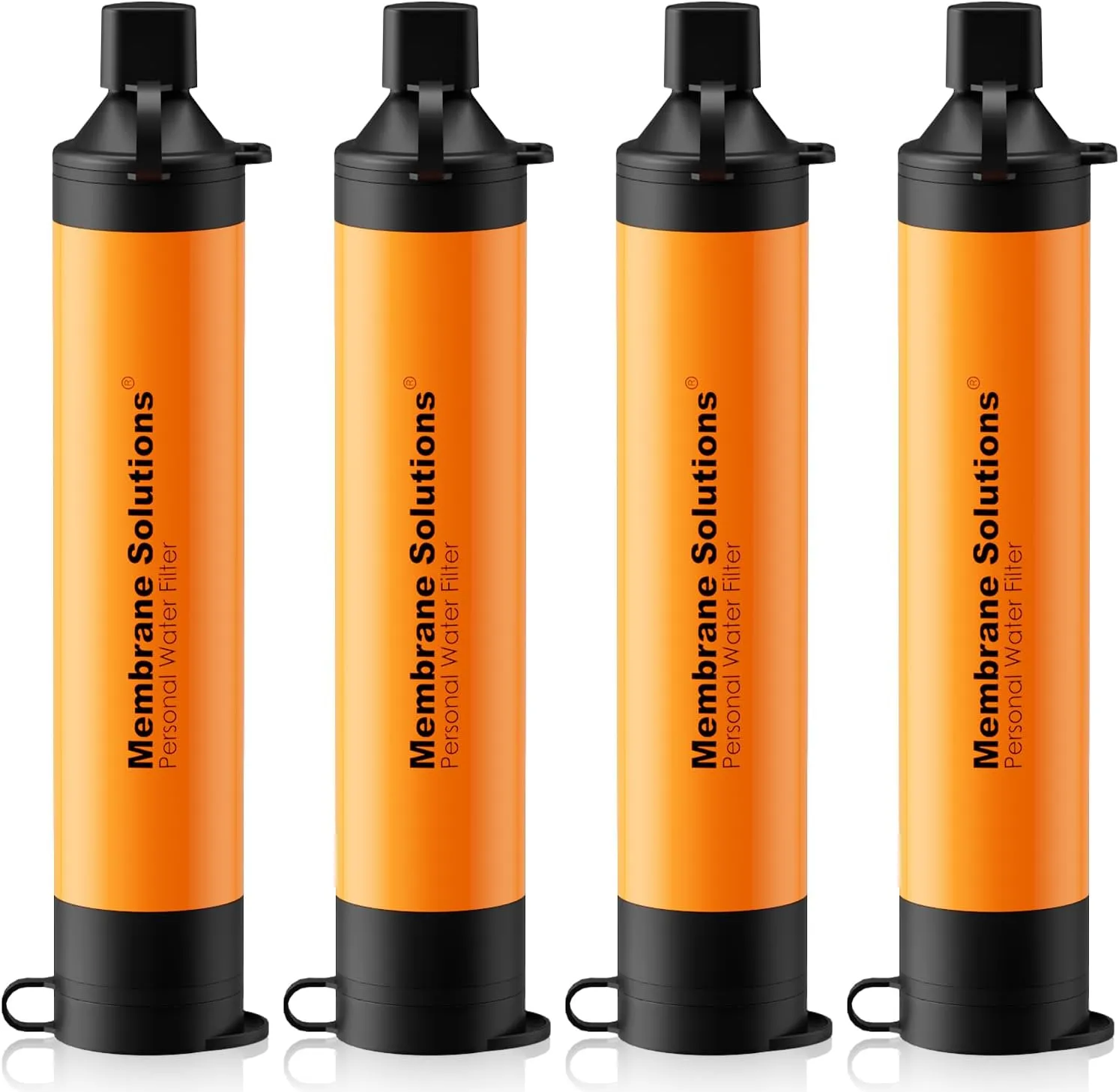 Membrane Solutions Straw Water Filter S1, NSF/ANSI 42&372&401 certificated, Survival Filtration Portable Gear, Emergency Preparedness, Supply for Drinking Hiking Camping Team Family Outing