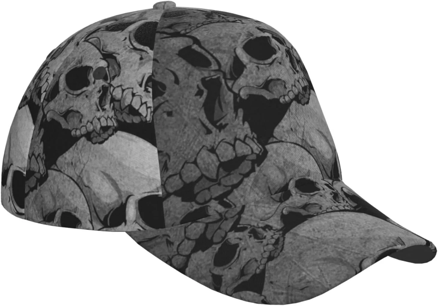 Skull Baseball Cap Adjustable Snapback Cap Men Sun Hat Cool Baseball Hats Halloween Cap for Outdoor