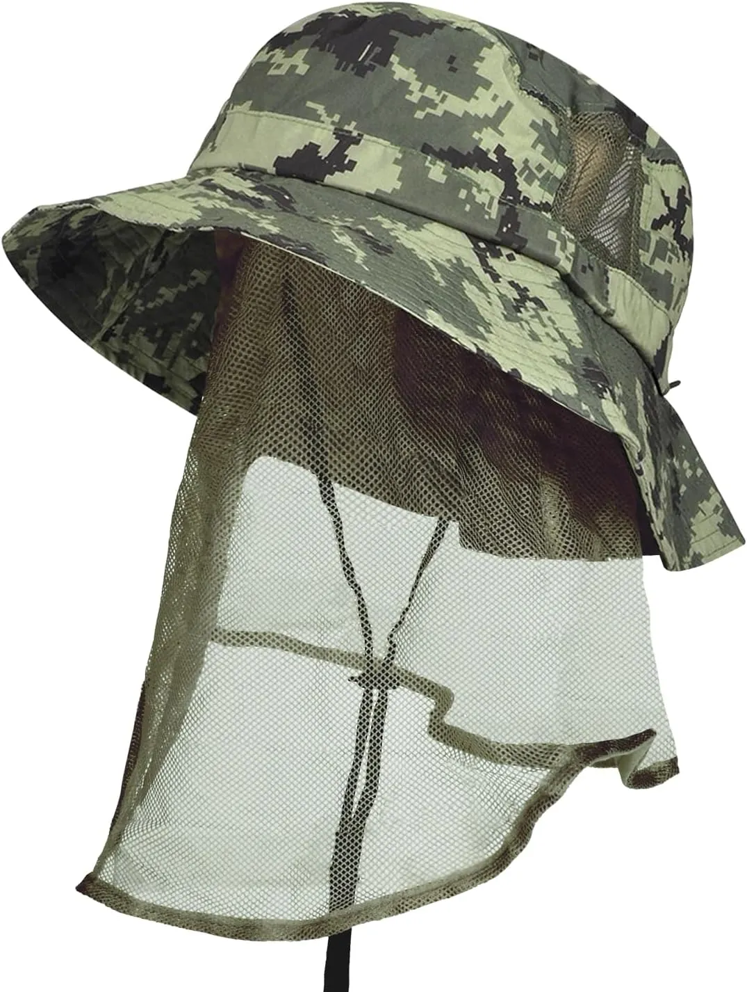 Tirrinia Neck Flap Sun Hat with Wide Brim,UPF 50  Hiking Safari Fishing Caps for Men Women, Ideal for Outdoor