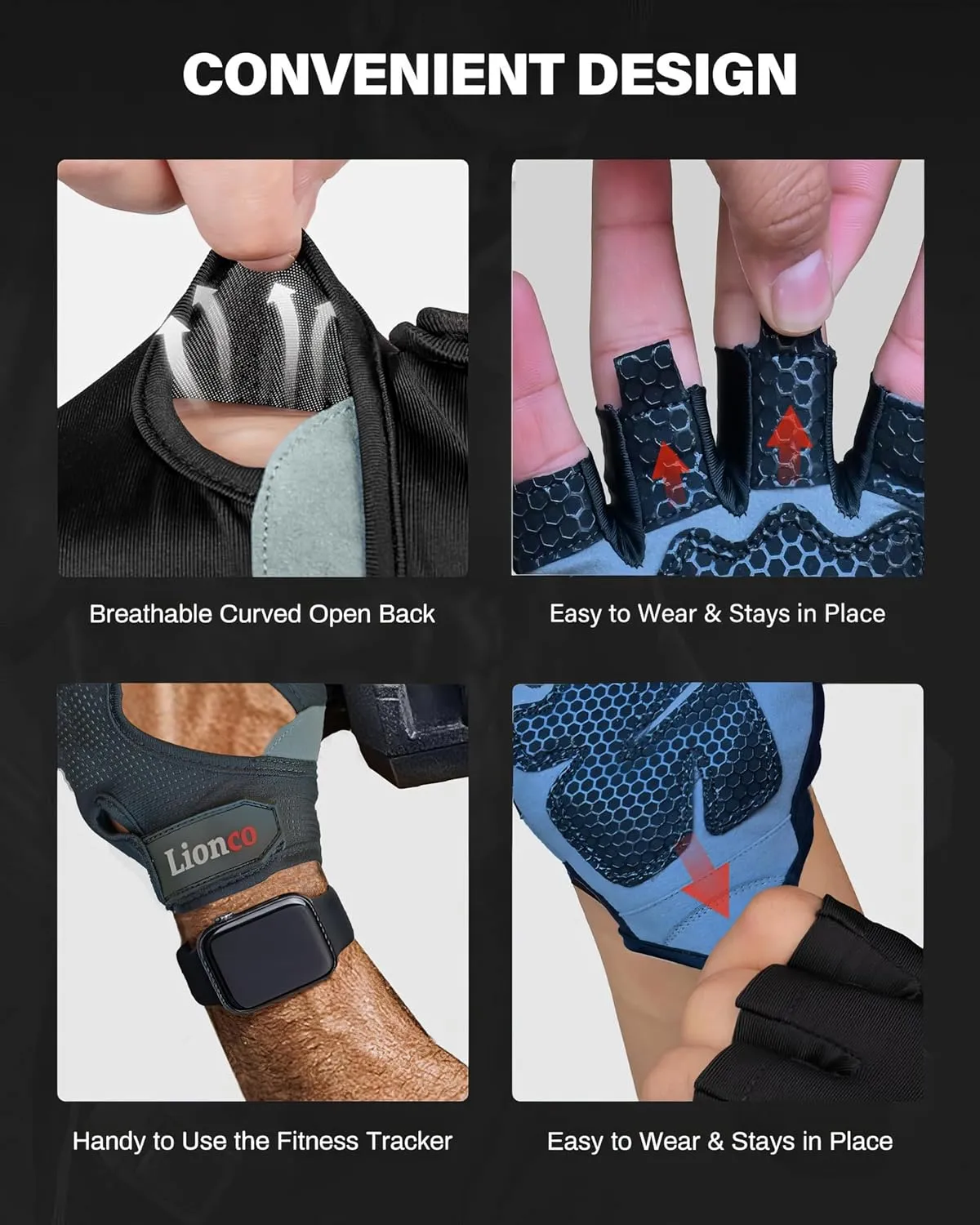 Workout Gloves for Men Women,Weight Lifting Gloves with Breathable Gel Padded Excellent Grip for Gym Exercise,Cycling,Weightlifting,Fitness Training,Pull Ups and Climbing and Rowing