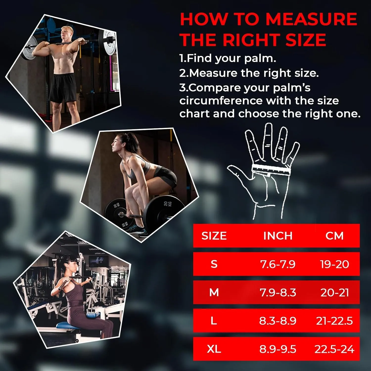 Workout Gloves for Men Women,Weight Lifting Gloves with Breathable Gel Padded Excellent Grip for Gym Exercise,Cycling,Weightlifting,Fitness Training,Pull Ups and Climbing and Rowing